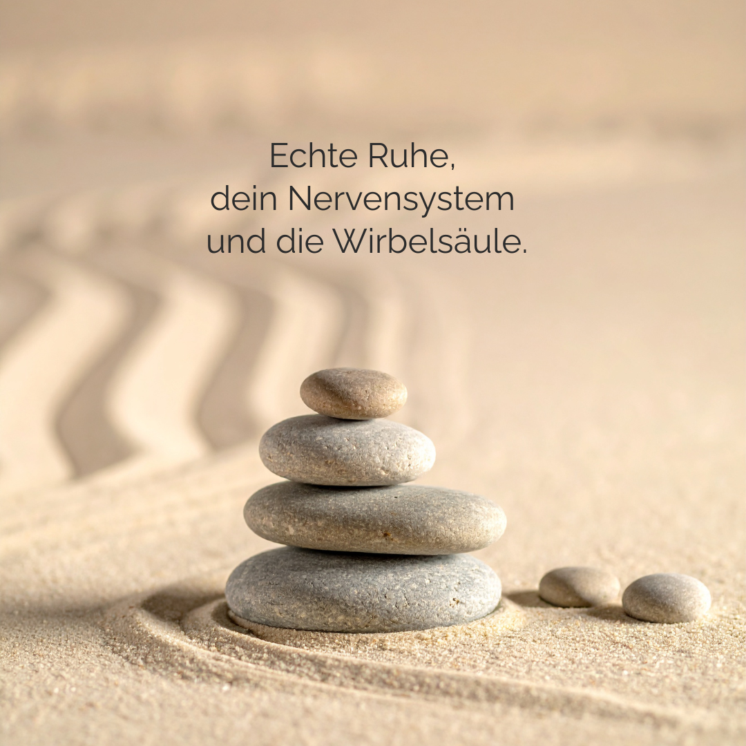 Echte Ruhe – dein Nervensystem – und die Wirbelsäule