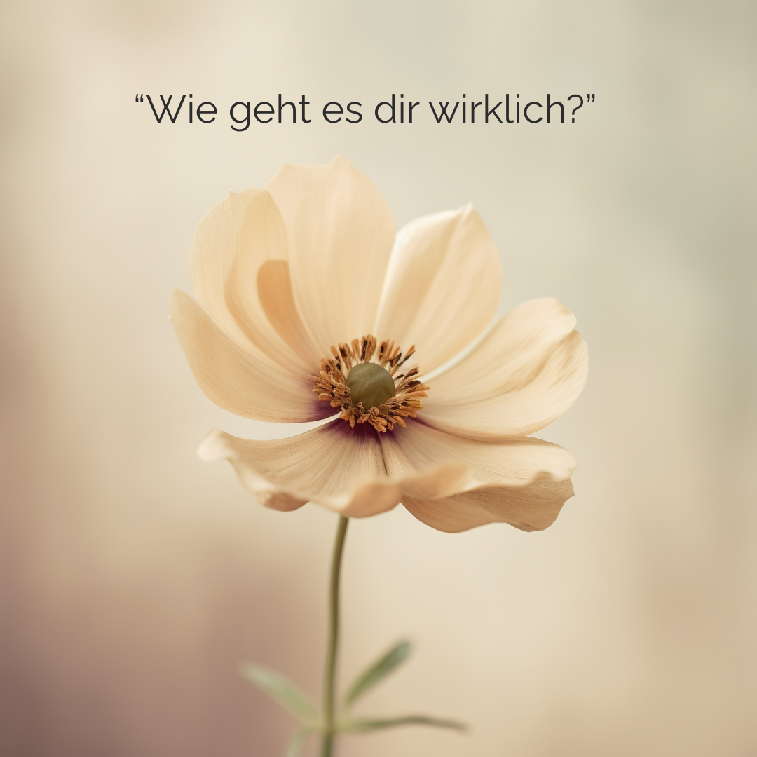 Wann hast du dich zuletzt wirklich gespürt?